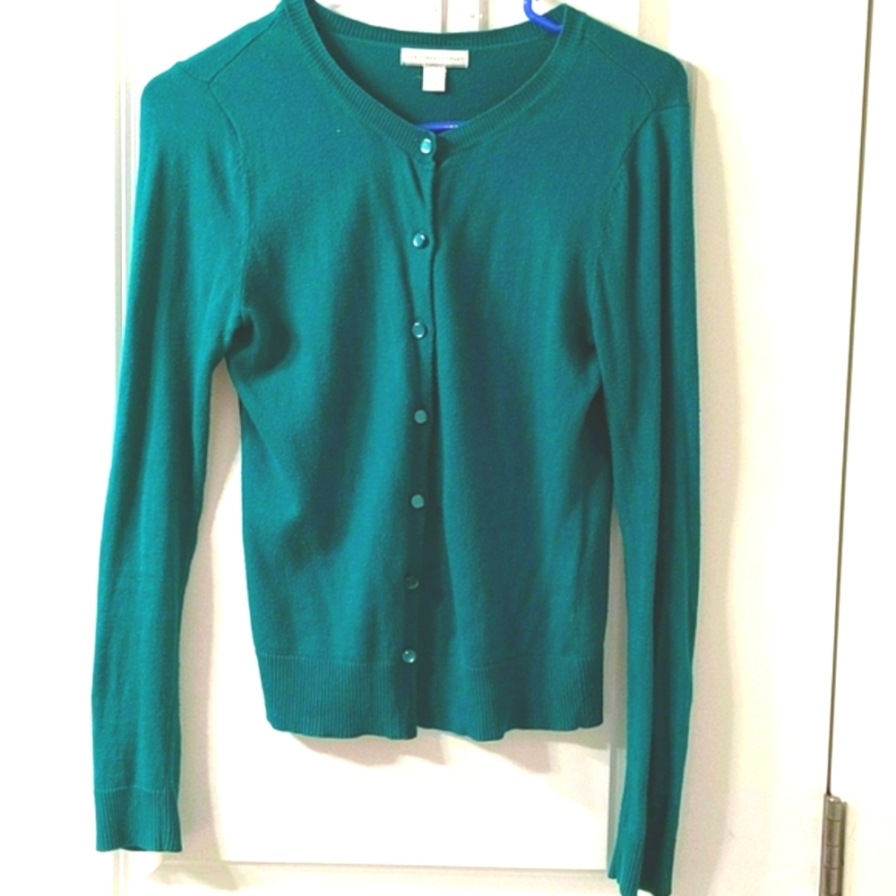 NY&C green cardigan